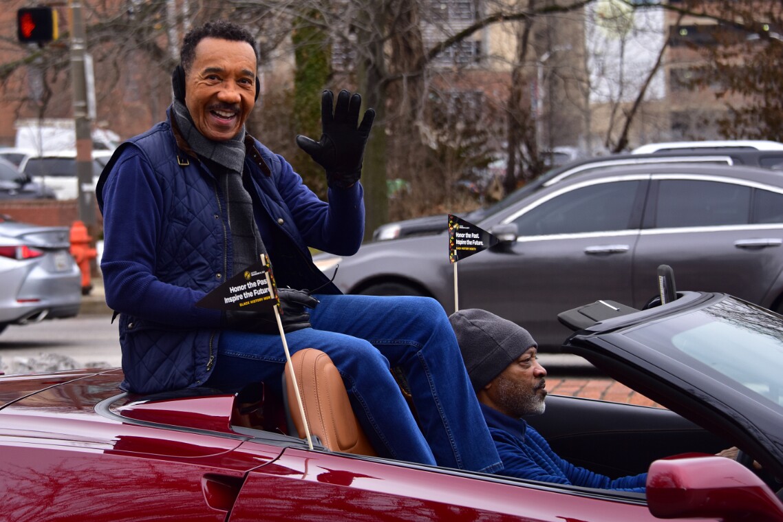 Congressman Mfume Saying Hello