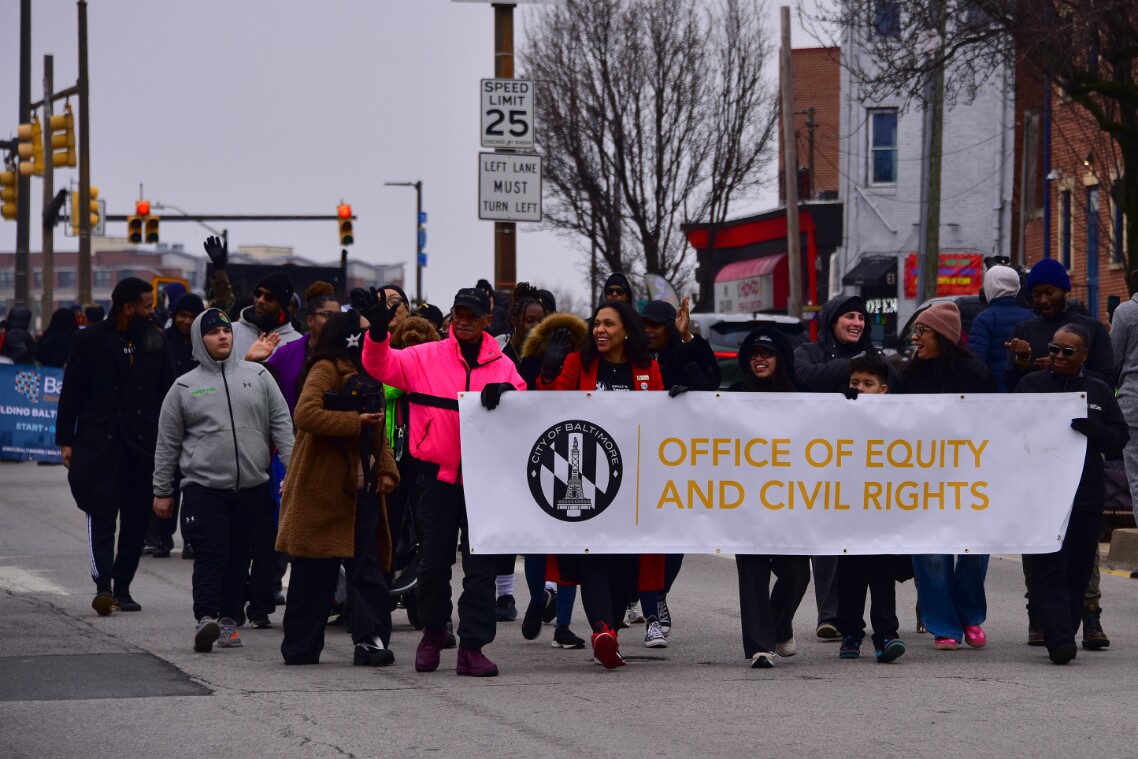 Office of Equity and Civil Rights Marching In