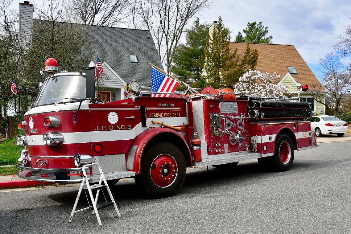 Classic American La France Fire Engine From Jerome Fire Department