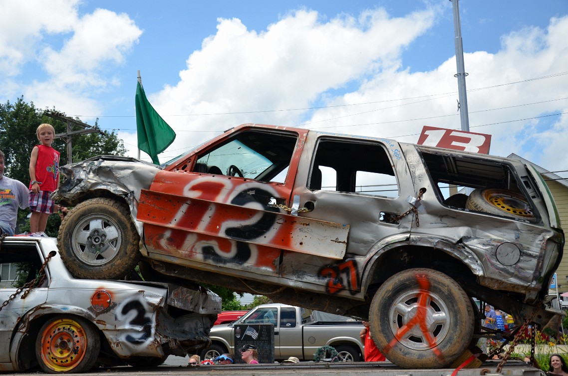 Demolition Derby SUV From Green and White Motorsports Demolition Derby SUV From Green and White Motorsports