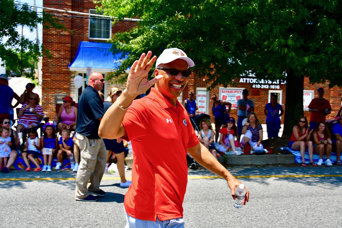Lt. Governor Boyd Rutherford Waving to the Crowd