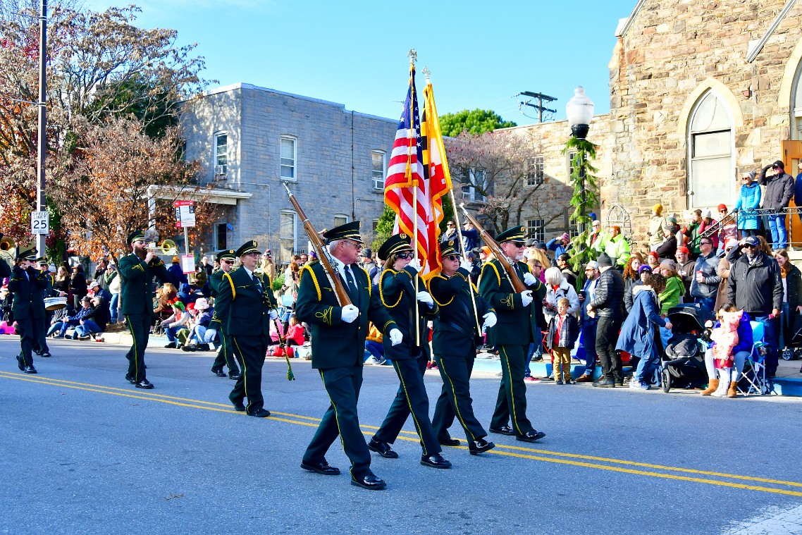 Color Guard in Green