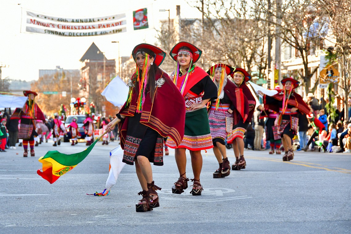 Leading the Group of Bolivian Dance