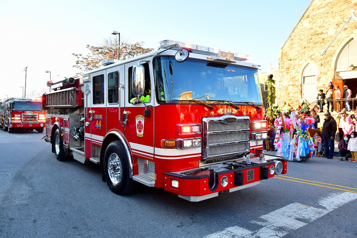 Baltimore City Fire Serive Enginee 44 Red and Shining
