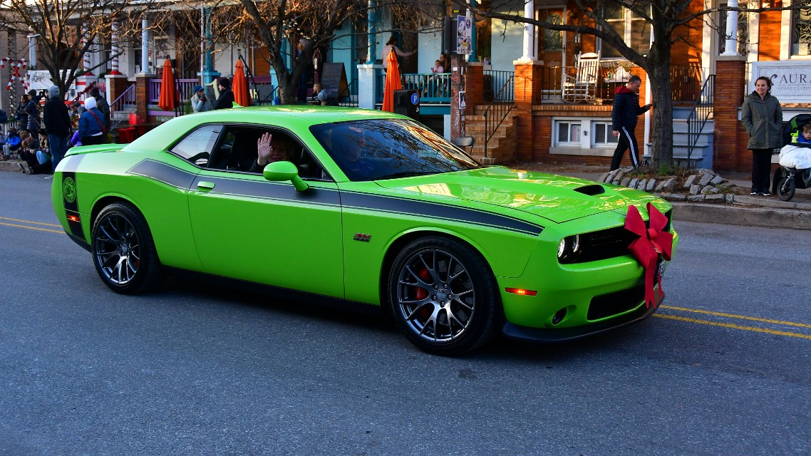 Detroit Brawler Dodge Challenger in Bright Green