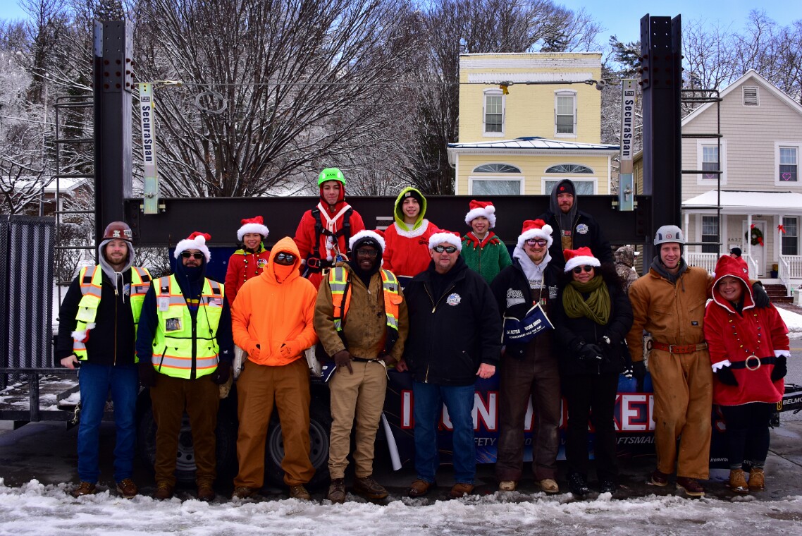 Proud Ironworkers From Local 5 Gathered
