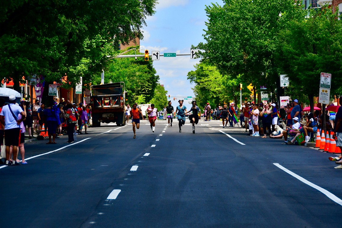 The Racers Blazing Down the Block