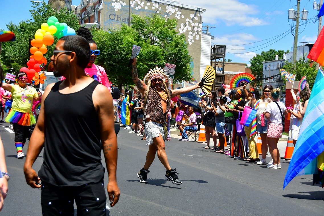 Headdress, Fans, and Smile