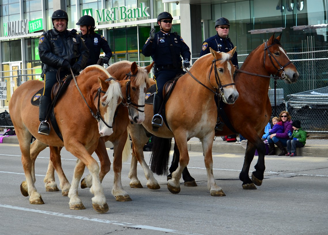 Big Horses and Happy Police Big Horses and Happy Police