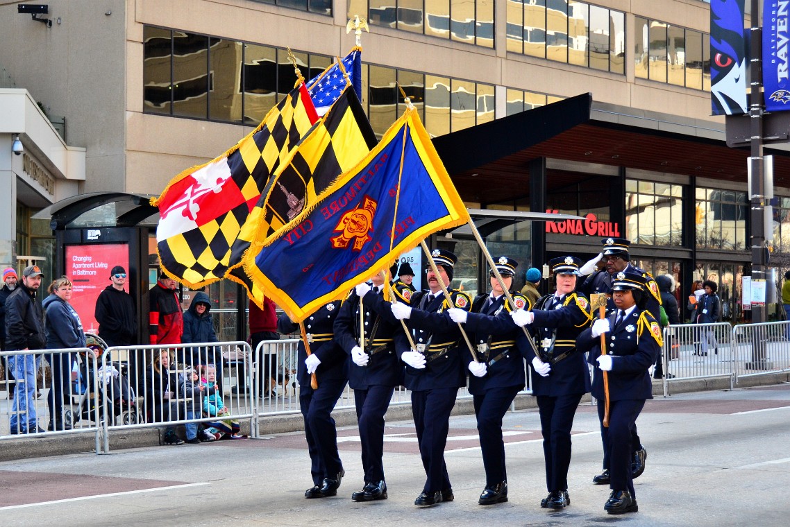 BCFD Honor Guard Displaying Colors BCFD Honor Guard Displaying Colors