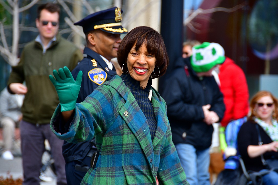 Mayor Catherine Pugh Smiling at the Crowd