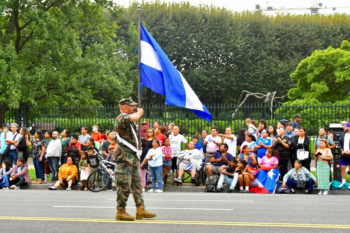 Flag Held Proudly