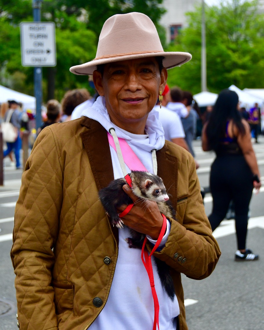 Smiling With a Ferret