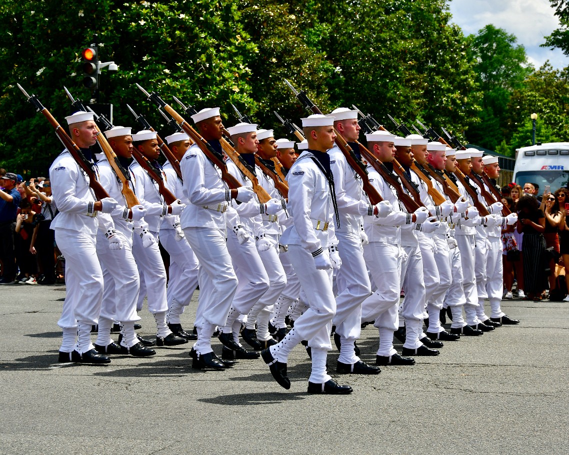 Sailors in White on the Move